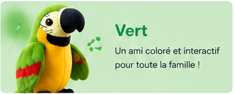 Perroquet en Peluche Interactif – Répète les Voix, Parle et Bat des Ailes