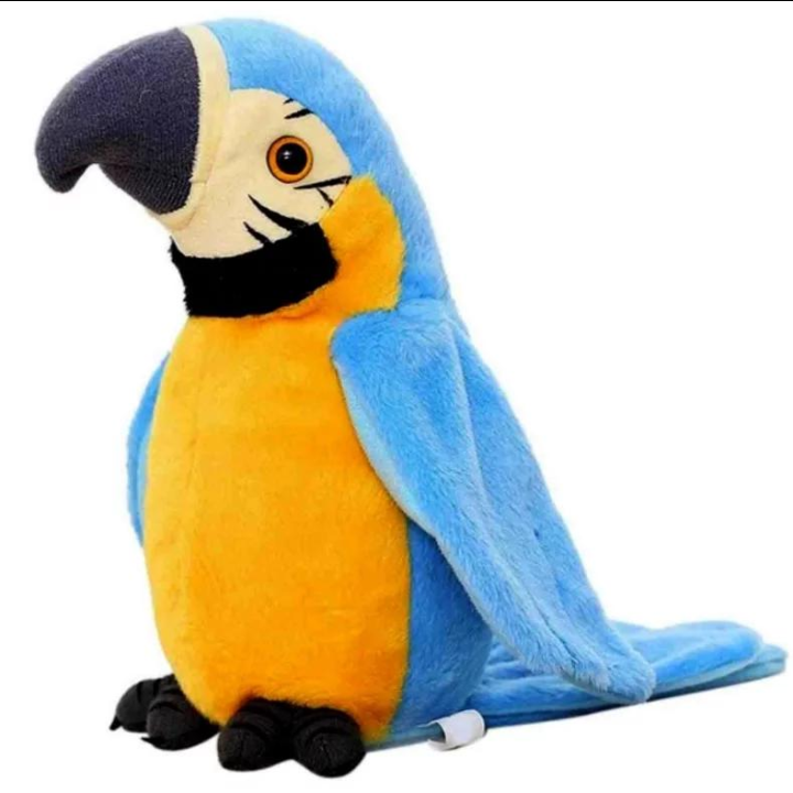 Perroquet en Peluche Interactif – Répète les Voix, Parle et Bat des Ailes
