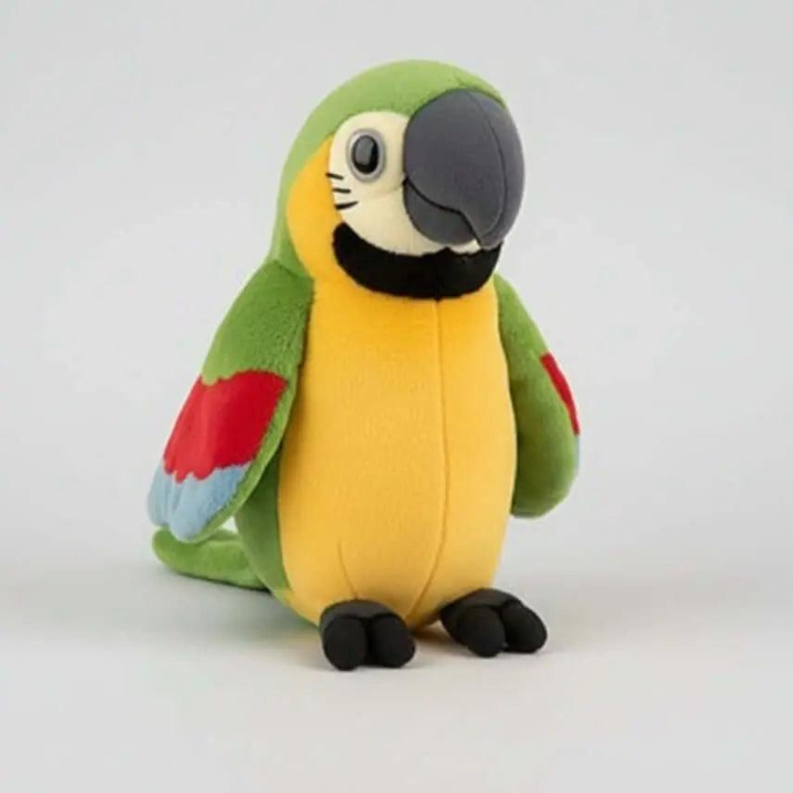 Perroquet en Peluche Interactif – Répète les Voix, Parle et Bat des Ailes